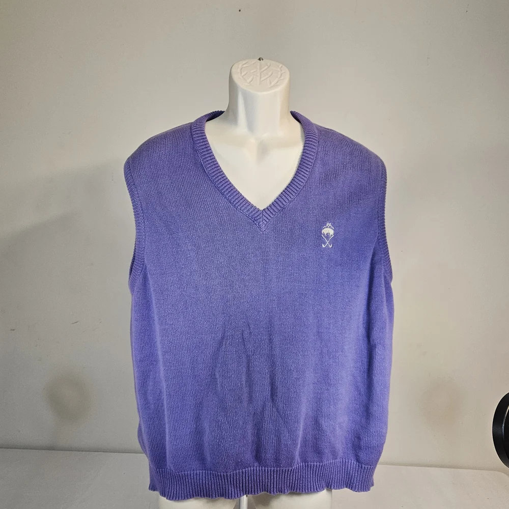 Vintage Brooks Brothers Purple V-Neck Men’s Sweater Vest‎